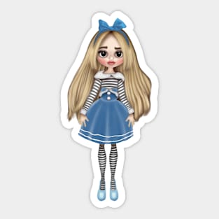 Teenage doll Sticker